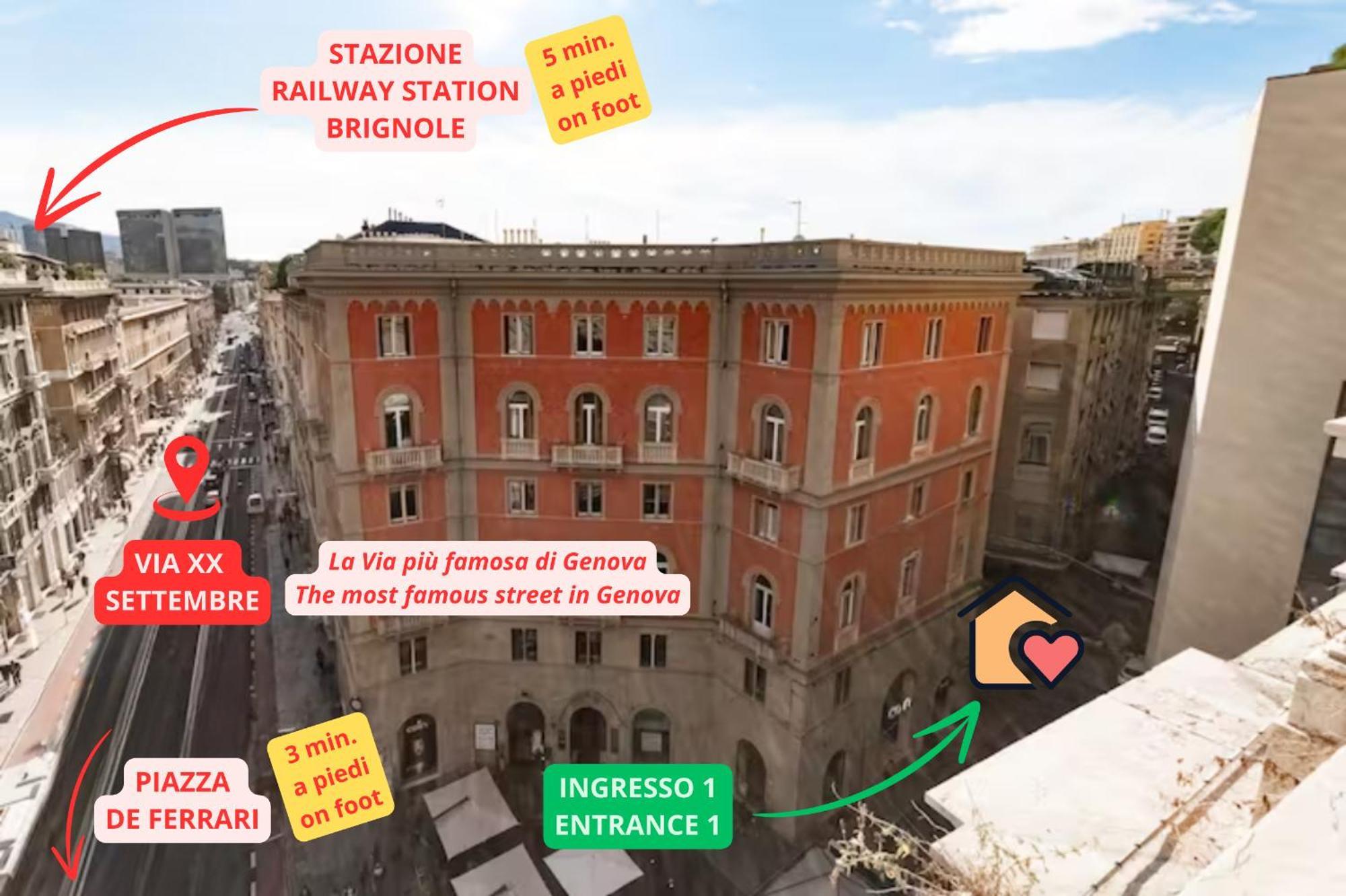 Ferienwohnung Casa Via XX Settembre - La Via Piu Famosa Di Genova Exterior foto